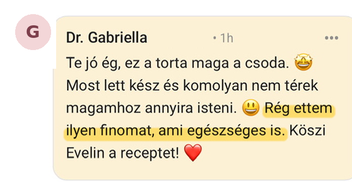 Skool-bejegyzés, Gabriella: Rég ettem ilyen finomat, ami egészséges is. Köszi Evelin a receptet!